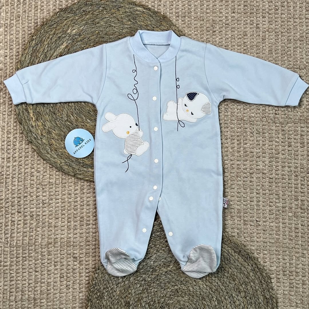 Grenouillère bébé Miniel mixte coton 3-6-9 mois