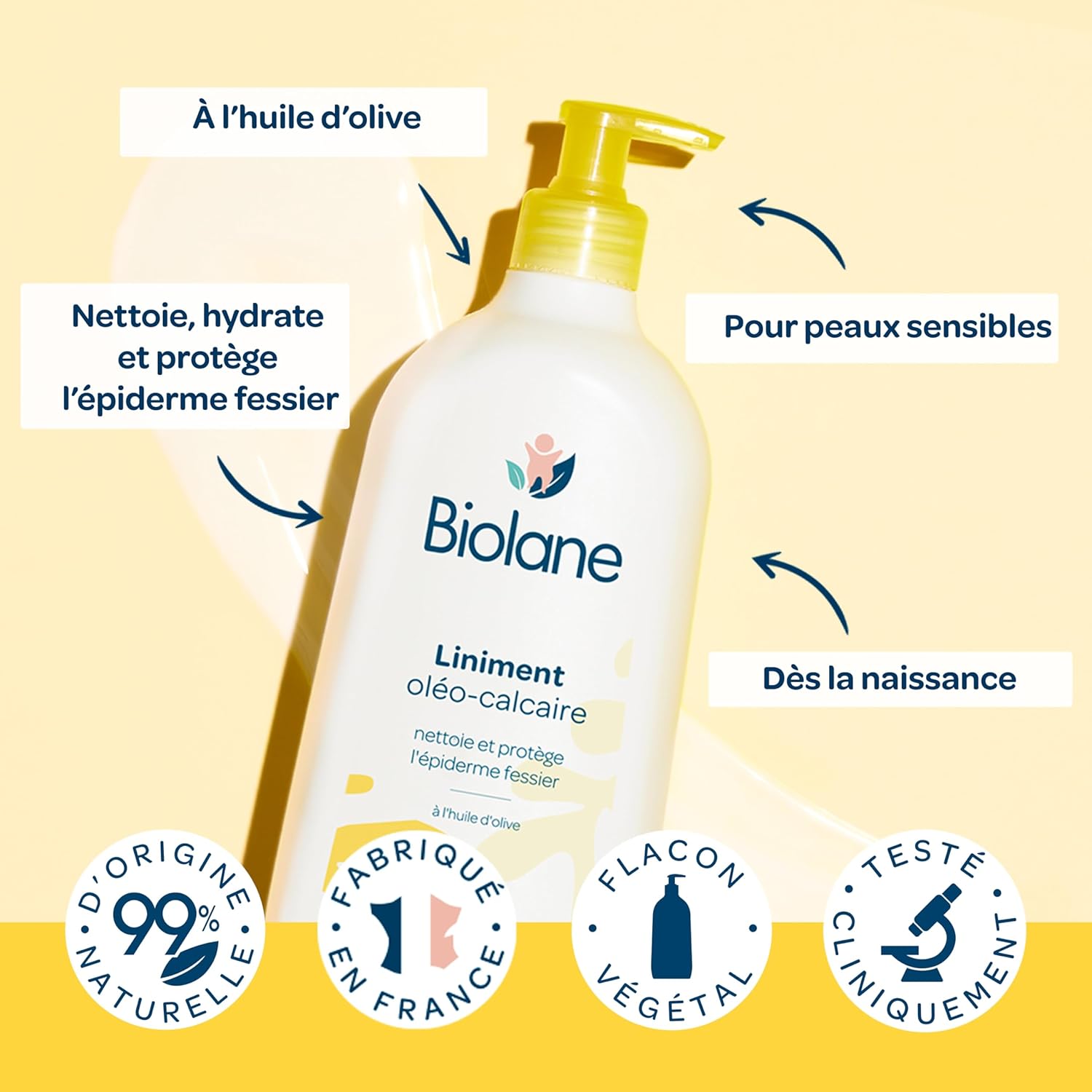 Liniment oléo-calcaire Biolane 700 ml